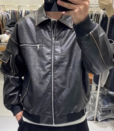 市场上装-皮衣-休闲皮衣