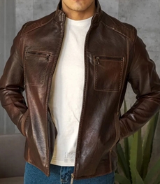 市场上装-皮衣-商务皮衣