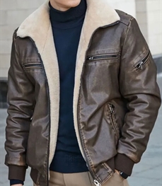 市场上装-皮衣-商务皮衣