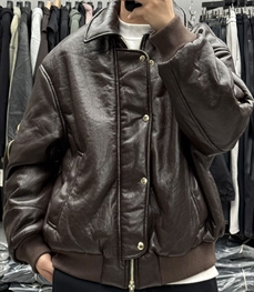 市场上装-皮衣-休闲皮衣