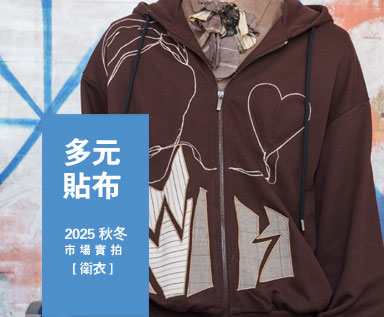 2025/26秋冬男装市场卫衣整理分析：多元贴布